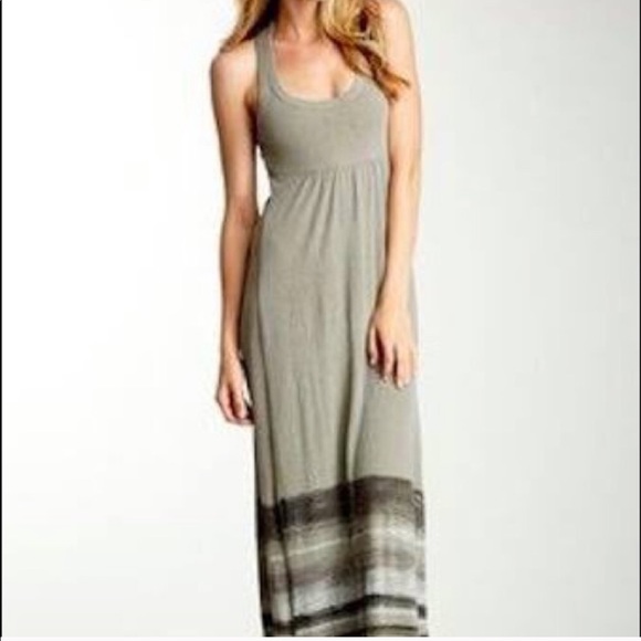 James Perse Dresses & Skirts - James Perse Grey Stripe Summer Maxi Dress